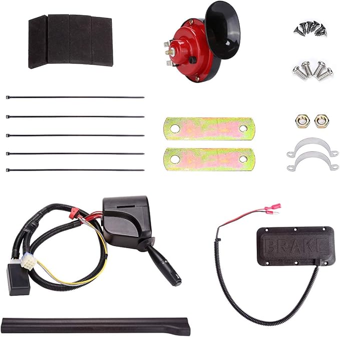 Club Car DS Golf Cart 12V Headlight & Tail Light Kit with Turn Signals & Brake Lights, Fits Gas & Electric Models