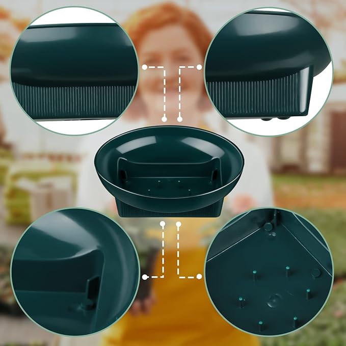 Karenhi 18 Pcs Floral Supplies Green Bowls - Image 3