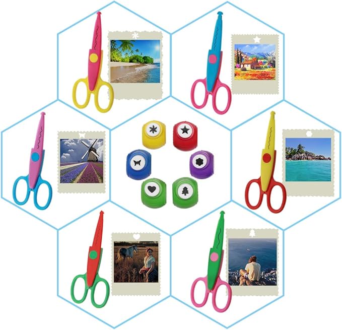 Set of 12, Craft Punch and Creative Scissors, findTop Scrapbooking Edging - Image 9
