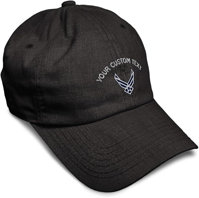 Speedy Pros Soft Baseball Hat Embroidered Dad Hat Air Force Emblem Embroidery Men & Ladies Baseball Cap Cotton