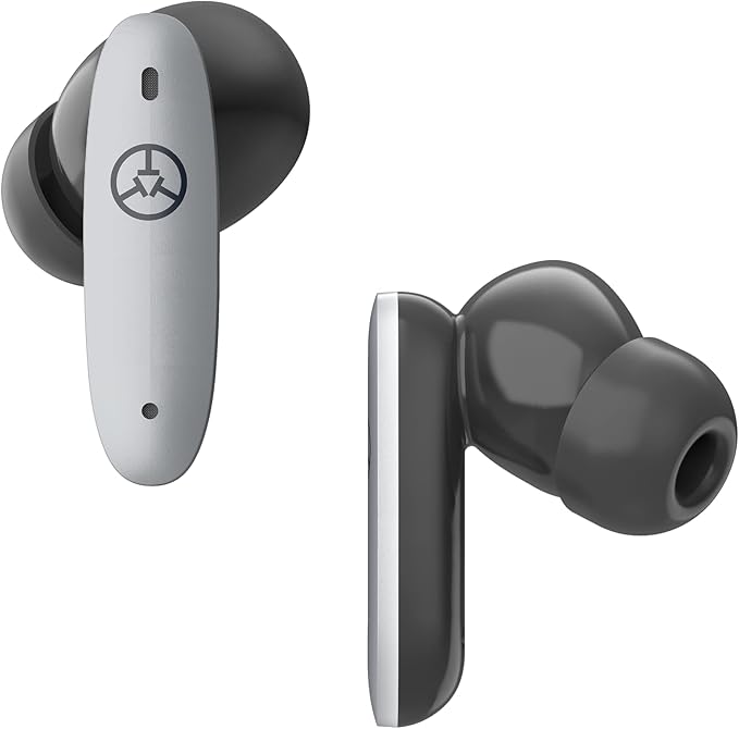 TecTecTec Team8 E Golf GPS Earbuds with Rangefinder & Music – Wireless Golf Earphones with Shot Distance Tracking, Hazard Alerts, Touch Controls & Wireless Charging Case - Gray