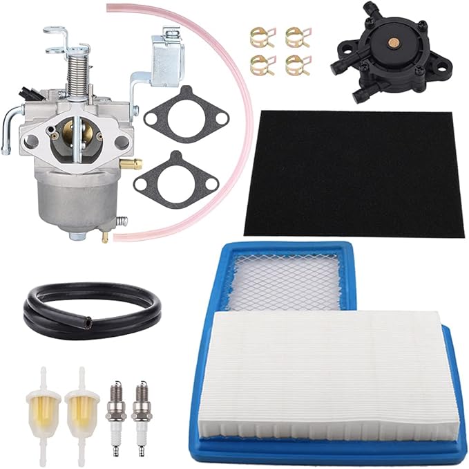 JN6-14101-14 Carburetor Fit for Yamaha G16 G17 G18 G19 G20 G21 1996-2002 4-Cycle Engine Golf Car Tune Up Kit Replace JN6-14101-15 JN6-13567-00 JN3-14101-00 with Air Filter
