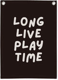 Playroom Decor, Play Room Wall Decor, Long Live Playtime Linen Banner, Baby by Unknown