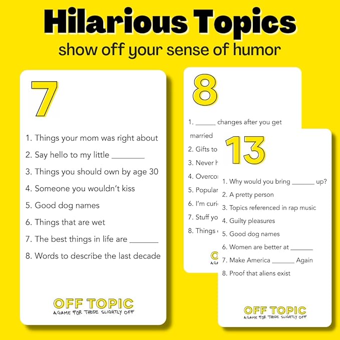 OFF TOPIC Party Game for Adults - Image 3
