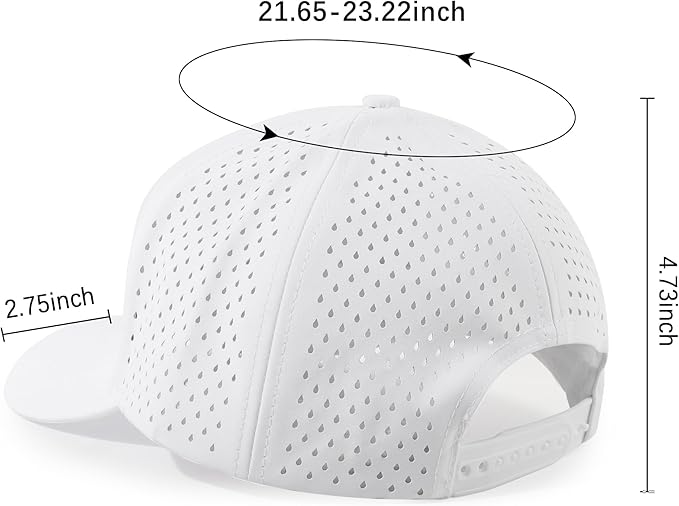HH HOFNEN Quick Dry Baseball Cap Mesh Snapback Hat Sun and Rain Protection Structured Golf Trucker Hats for Men Women