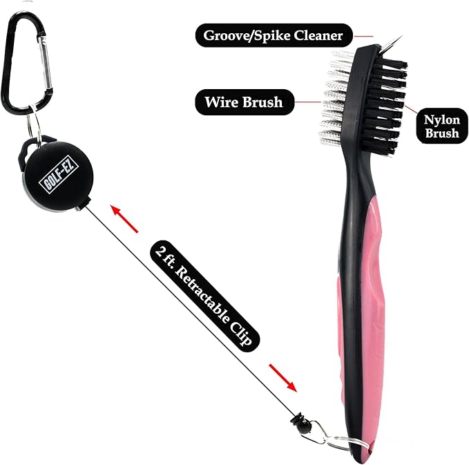 Golf Essentials Kit | Must-Have Accessories – Water Brush, Towel, Club Brush, Ball Marker, Divot Repair Tool, Ball & Tee Holder, Golf Gifts for Men & Women
