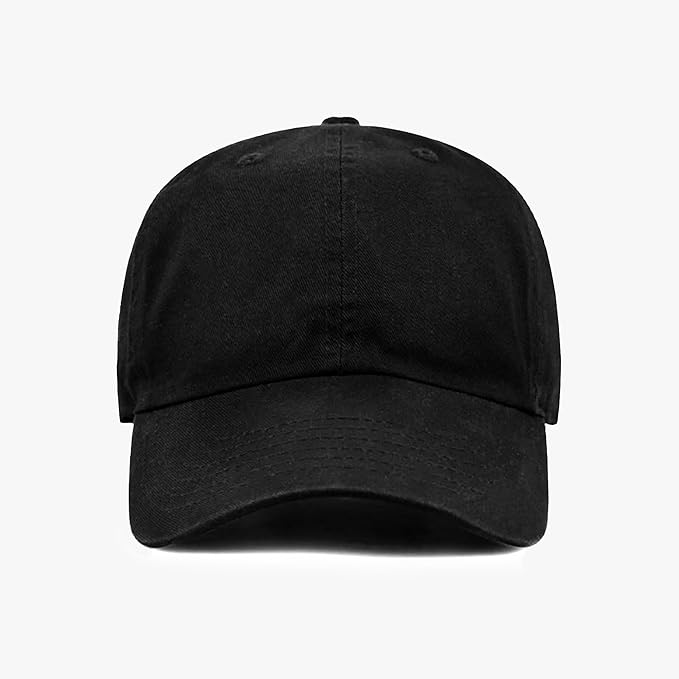 Cotton Baseball Cap Dad Hat – Washed Low Profile Adjustable Hat for Men Women Casual Outdoor Running Golf