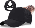 ZTL Women's High Ponytail Baseball Cap Performance Running Hat Quick Dry Mesh Sports Cap Unstructured Dad Trucker Hats