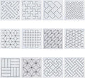 FREEBLOSS Sashiko Embroidery Stencils Sashiko Stencil Geometric Embroidery by FreeandCreativeCraftsArt