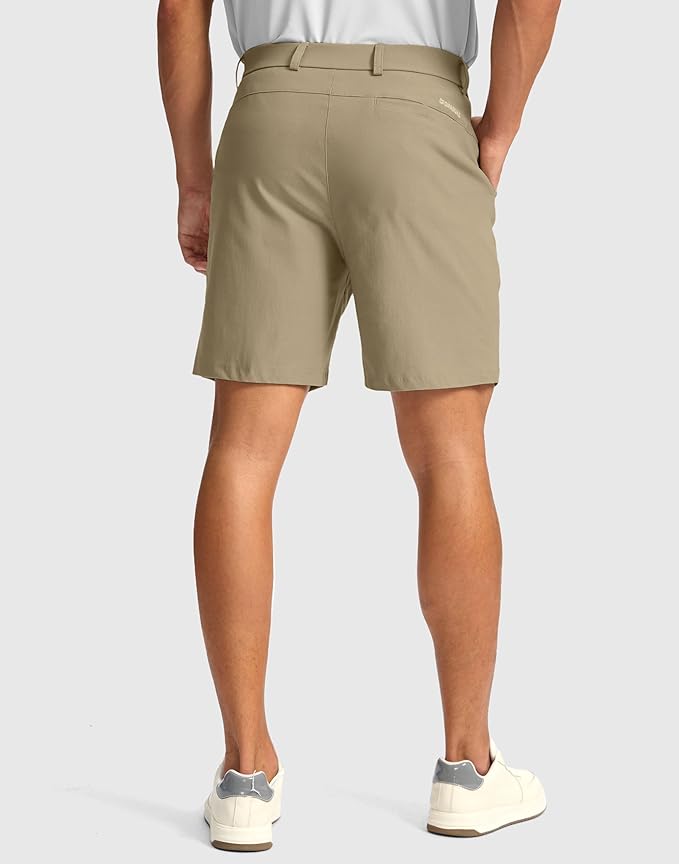 G Gradual Men's Golf Dress Shorts 5"/ 7"/ 9" Stretch Casual Work Flat Front Shorts for Men with 3 Pockets Quick Dry