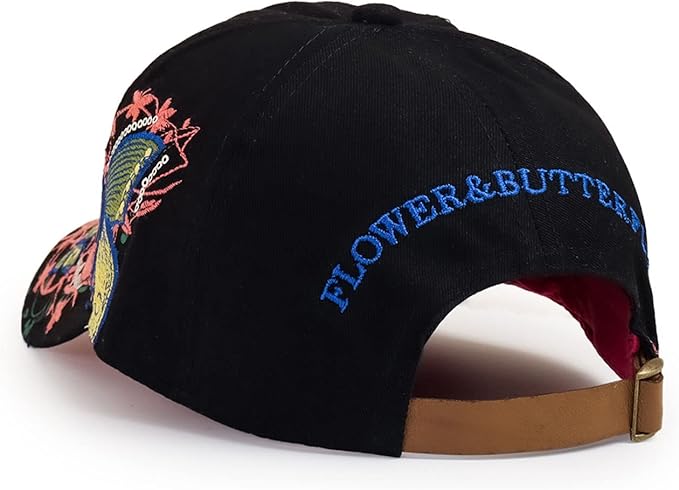Trucker Hats California H Womens Hat Trendy Creativity Flowers Butterfly Sequins Embroidered Baseball Cap
