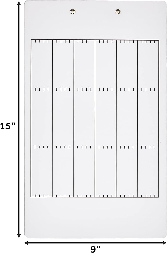Murray Sporting Goods Dry Erase Coaches Clipboard | Double-Sided Dry Erase White Board
