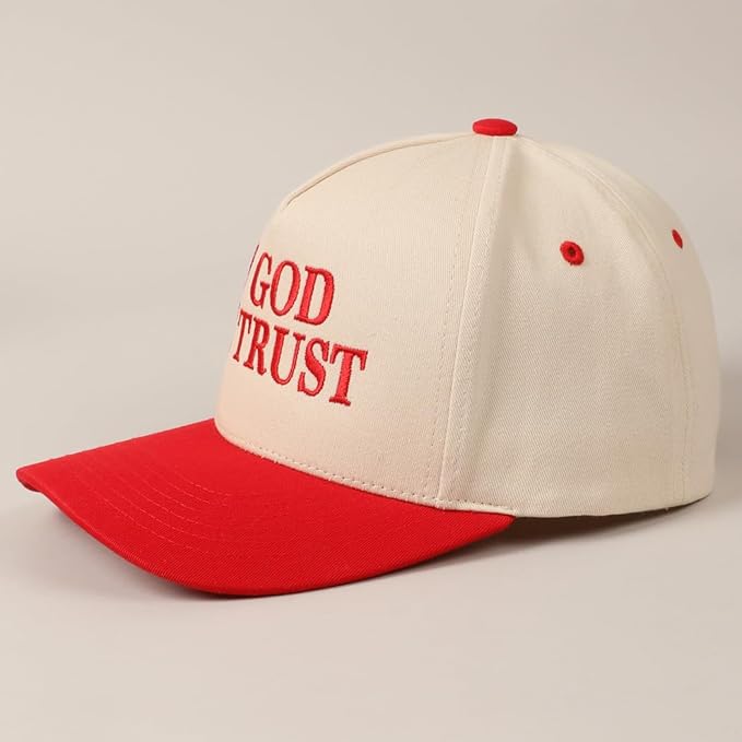MIRMARU Two-Tone Vintage Canvas Trucker Hats for Men & Women, Adjustable Size Baseball Caps with Trendy Embroidered Design