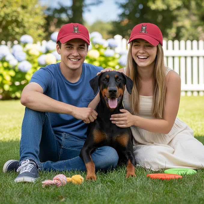 Pet Dog Lover Gifts,Embroidered Dog Baseball Hats for Men Women Dad Mom