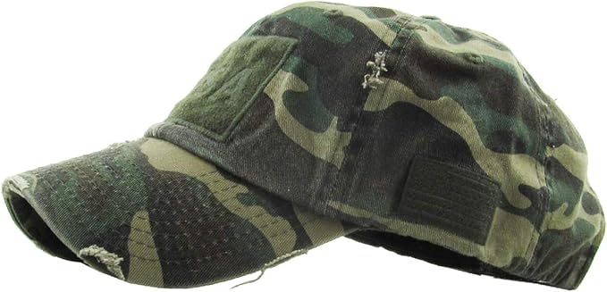 KBETHOS Flag USA America Military Thin Blue Line Thin Red Line Vintage Distressed Baseball Cap Dad Hat Unisex Adjustable…