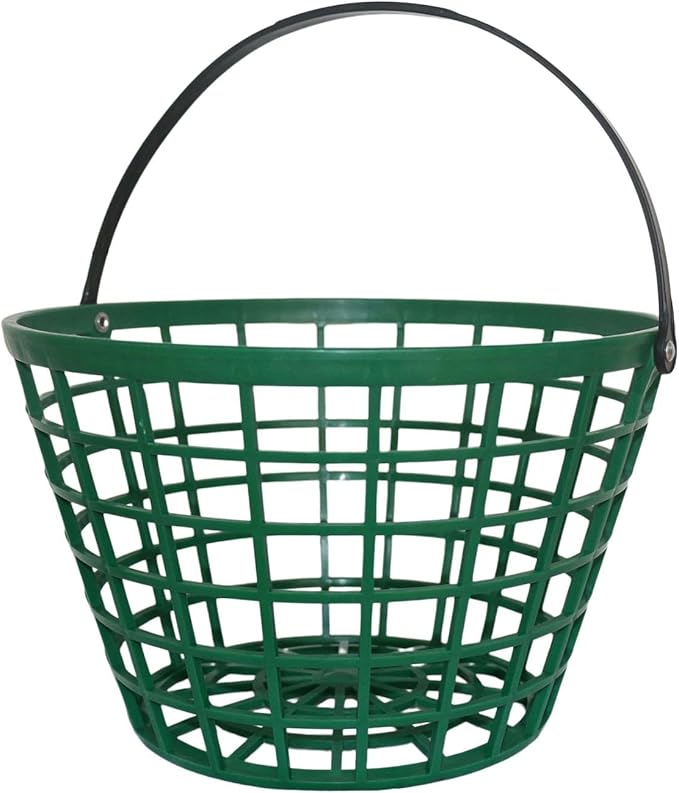 SM SunniMix Unbreakable Golf Ball Basket, Golfball Container with Handle Ball Holder Contains 25/50/100 Balls Range Accessories