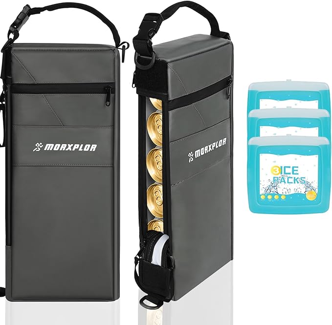 Golf Cooler Bag - 6 Can Insulated Beer Sleeve Soft Cooler,Golf Cart Accessories,Golf Club Bag Accessories