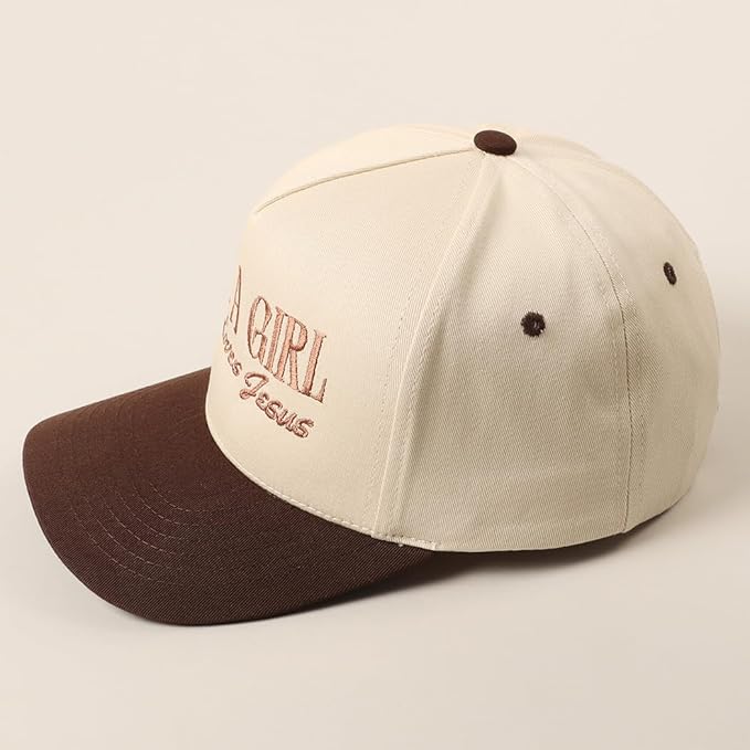 MIRMARU Two-Tone Vintage Canvas Trucker Hats for Men & Women, Adjustable Size Baseball Caps with Trendy Embroidered Design