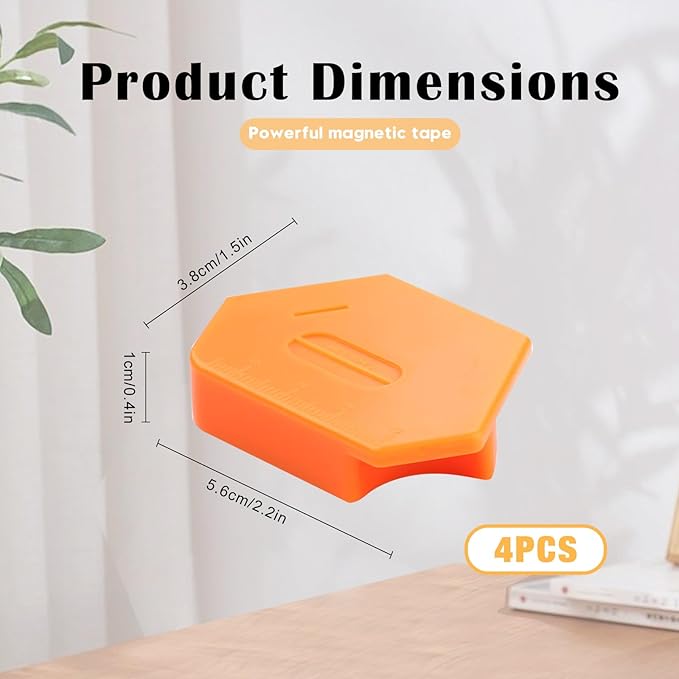 Pcmursal 4 Pieces Magnetic Seam Guide - Image 2