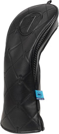 Craftsman Golf Modern Style Premium Black Golf Headcover for 3 5 7 Woods and Driver Hybrids