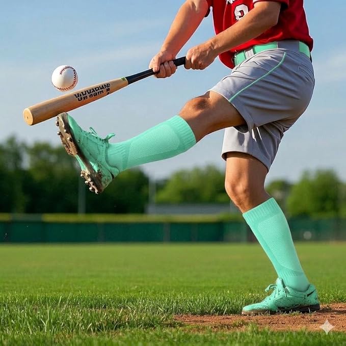 Baseball Socks and Belt Combo for Youth Adult Softball Sock Belt for Boys and Girls
