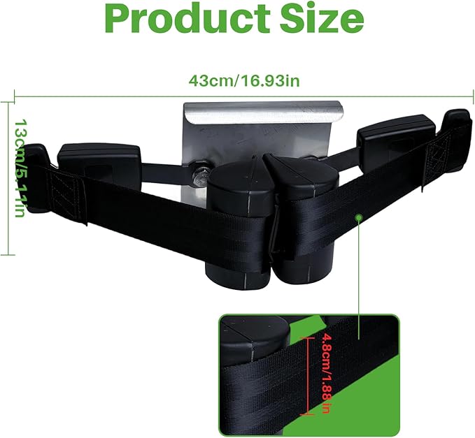 No Drilling Golf Cart Bag Holder Attachment with Sand Bottle Kit,Adjustable Golf Cart Rear Seat Bag Rack Fit for Evolution Golf Cart D2 Classic Carrier & Forester,Better Fixation,Space-Saving