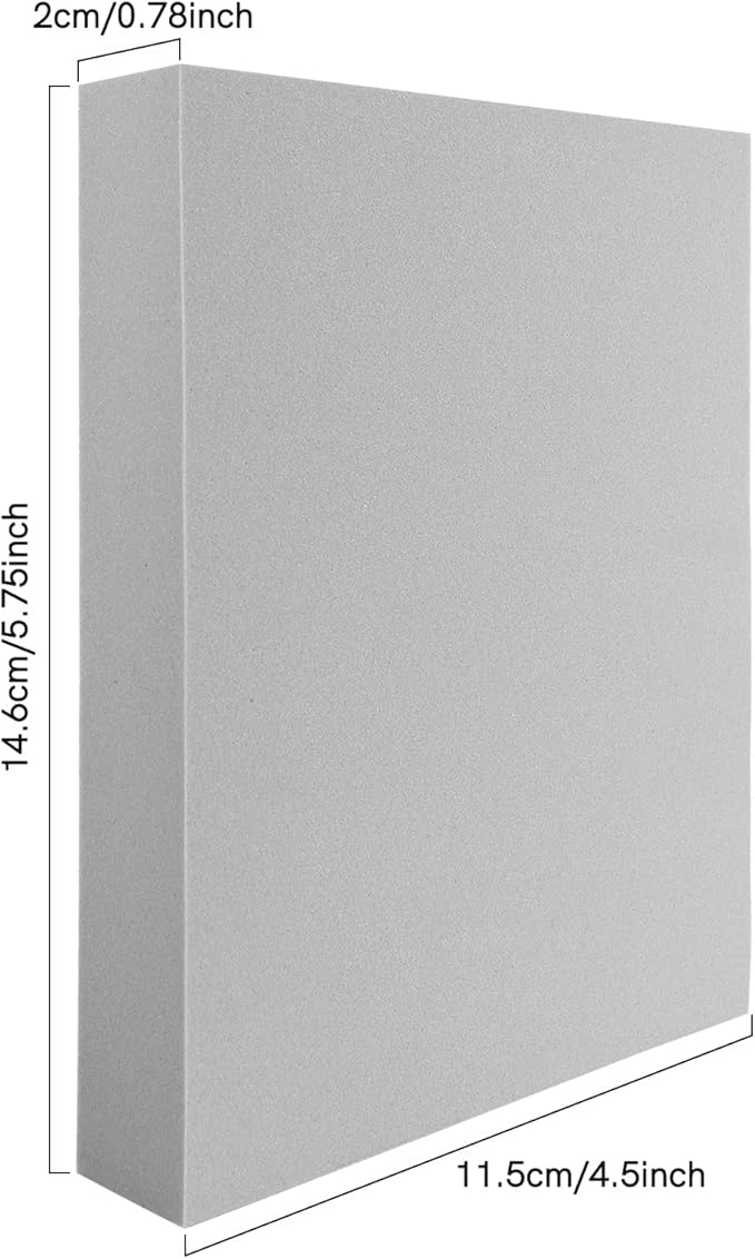 BAOFALI 6 Pcs Large Stamping Foam Grey Moldable Foam Stamps Plastic Dry Foam - Image 2