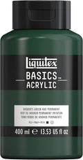 Liquitex BASICS Acrylic Paint, 400ml Bottle, Hooker’s Green Hue Permanent by Liquitex