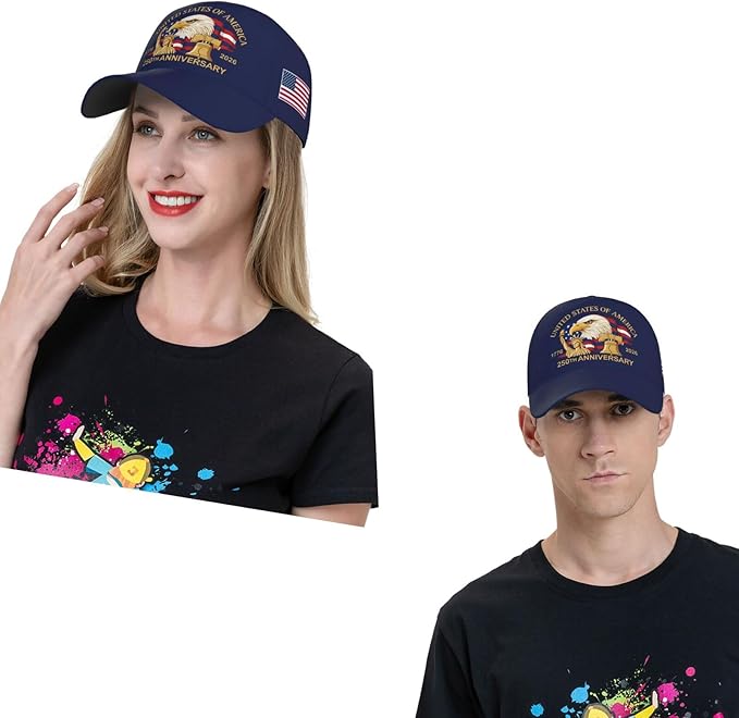 USA Flag Baseball Cap American Patriotic Trucker Hat Father Dad Mother Mom Adjustable Sportswear Hat for Men Women Adults