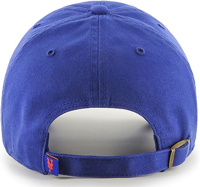 47 Brand MLB Team Color Home Primary Logo Clean Up Adjustable Baseball Cap Hat, Adult One Size Fits All
