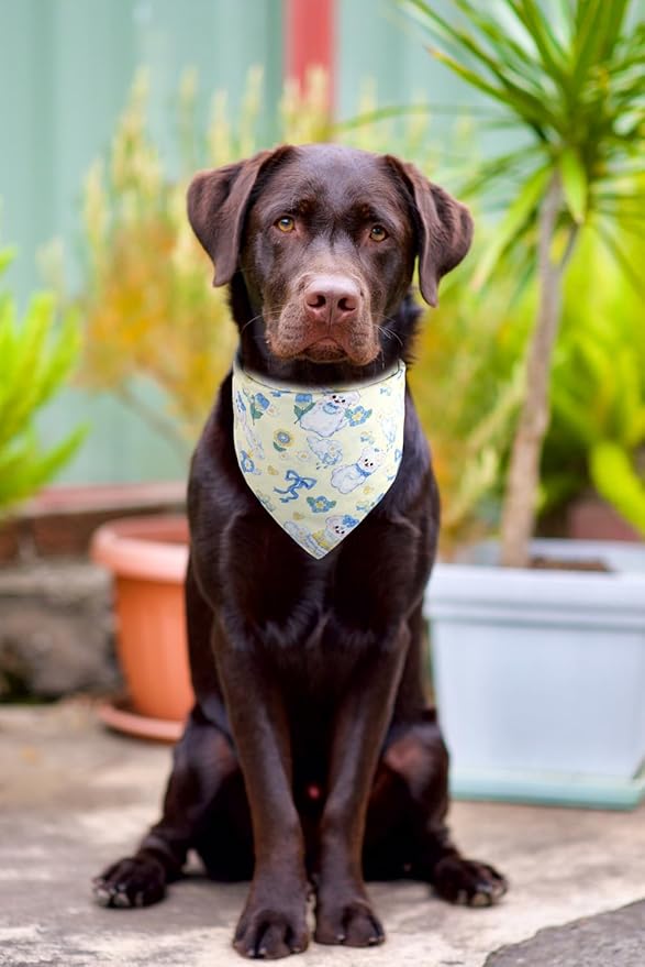 Dog Bandana Reversible Triangle Bibs Scarf Accessories for Cats Pets Animals
