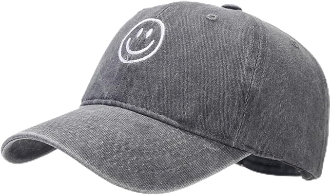 Unisex Basic Solid Baseball Cap Vintage Washed Distress Cotton Low Profile Dad Hat Adjustable Sports Hat