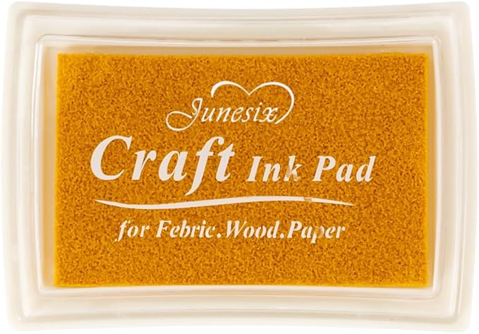 Gold Ink Pad Finger Washable Kids Stamp Ink Pad by Ancwzoz