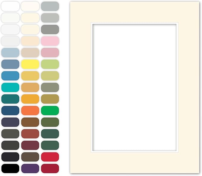 Poster Master Ivory Matboard – 4-Ply Acid-Free Picture Mat Board by PosterMaster