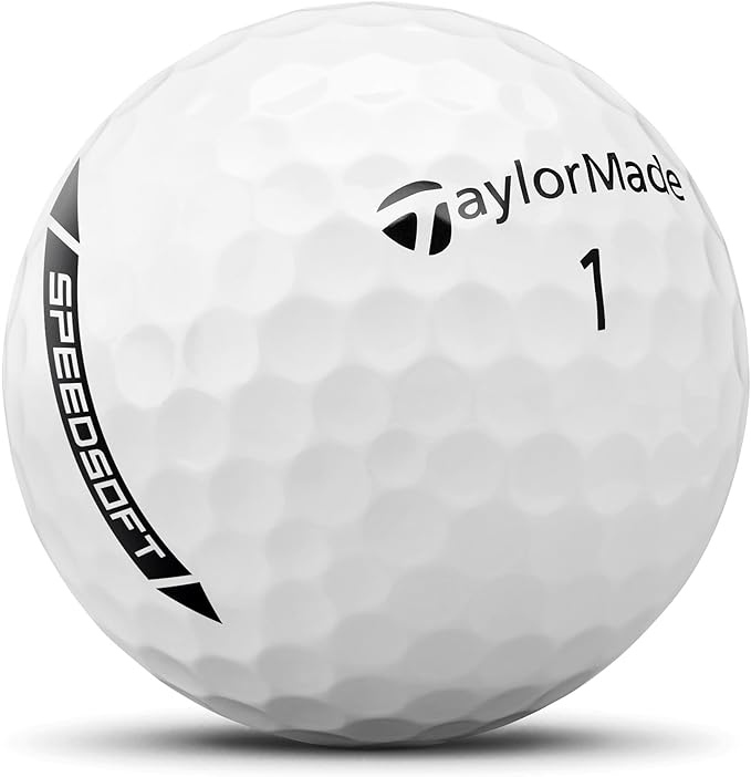 TaylorMade SpeedSoft Golf Balls, Maximum Distance with Ultra-Soft Feel, Perfect for Off The Tee and Around The Green