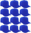 ZH 12 PC 5 Panel Baseball caps, Bulk Baseball caps, Customizable DIY Design, Wholesale Caps, One-Size-Fits-All