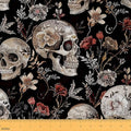 Feelyou Sugar Skull Fabric By The Yard Kids Decorative Soft