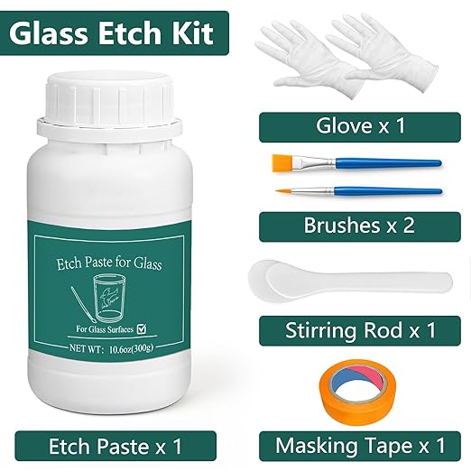 Glass Etch Paste Kit - 300g - Image 7