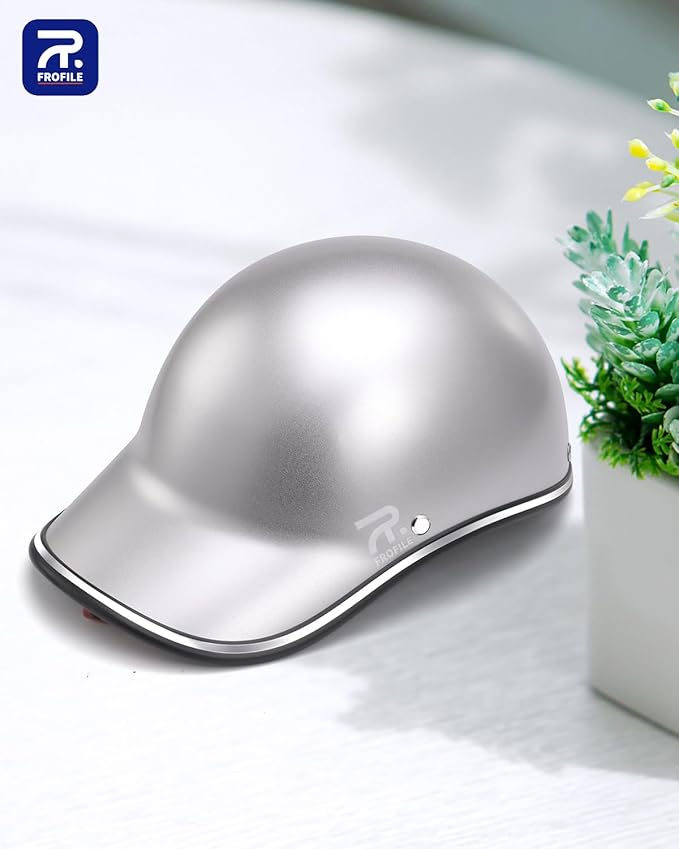 Adult Baseball Cap Helmet - Urban Style for Golf, Low Profile Urban Commute PU Retro Leather Hat for Men & Women