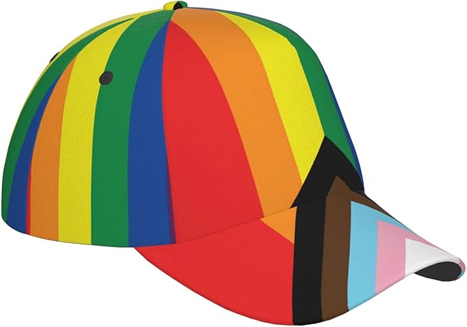 LGBT Gay Pride Rainbow Hat Men Women Baseball Cap Adjustable LGBT Trucker Hat Unisex Style Headwear Hats