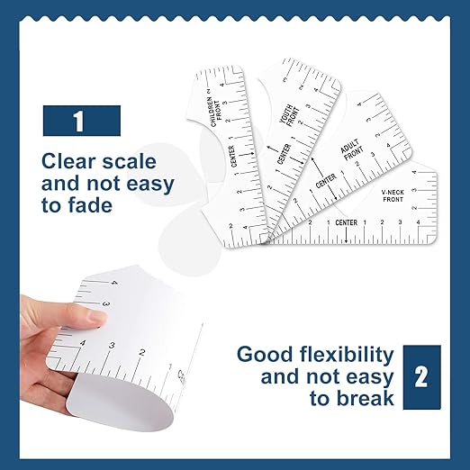 Vowlove Tshirt Ruler Guide for Vinyl Alignment - Image 4