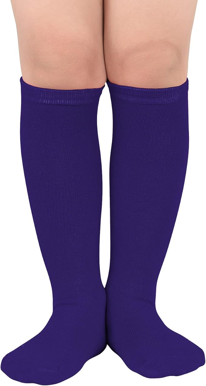American Trends Kids Toddler Soccer Socks Youth Baseball Softball Football Socks Knee High Accessories for Girls