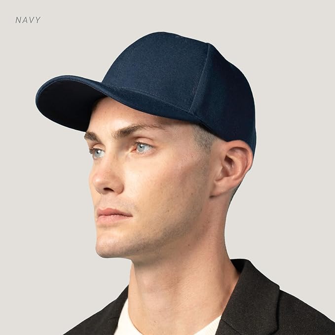 2-Pack Classic Structured Baseball Cap Adjustable Snapback Multipack Ball Caps for Custom Embroidery Running Workouts Outdoor