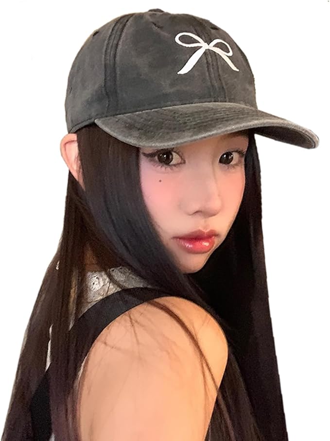 Bow-Tie Baseball Cap for Women Fashion Sun Hats for Women Trucker Hat Y2k Sun Cap Visor Cap Hiking Travel Trendy 2026
