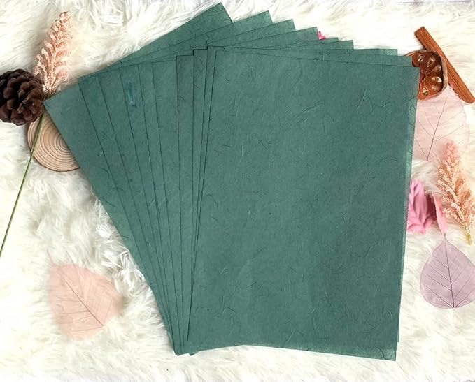 50 Sheets A4 Natural Fiber Mulberry Tree Mulberry Paper Sheets Art Tissue Washi - Image 6