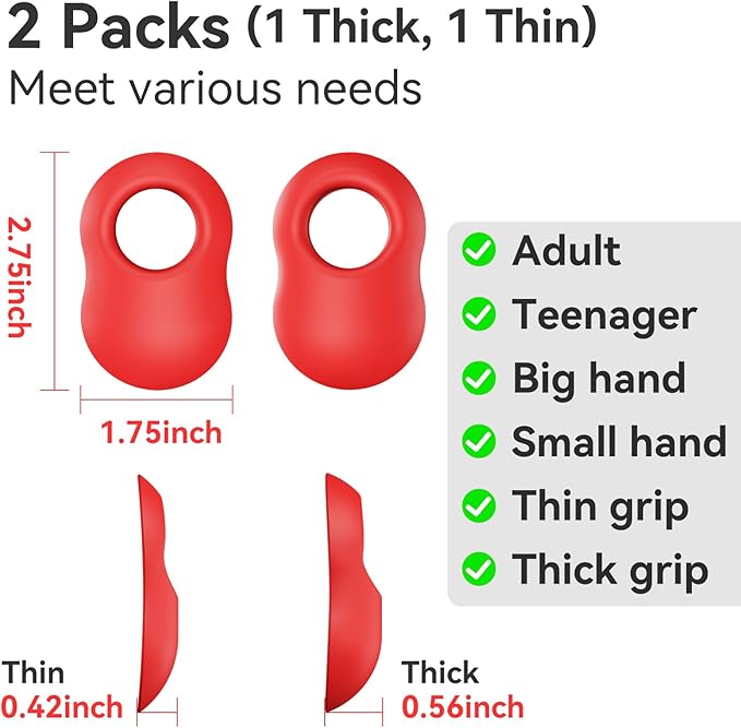 2 Pack Baseball Thumb Guard for Pro Batters, Hitter Swing Training Aid, Thumb Guard Baseball & Softball Baseball Batting Grip Baseball Accessories Baseball Training Equipment Reduce Bat Sting