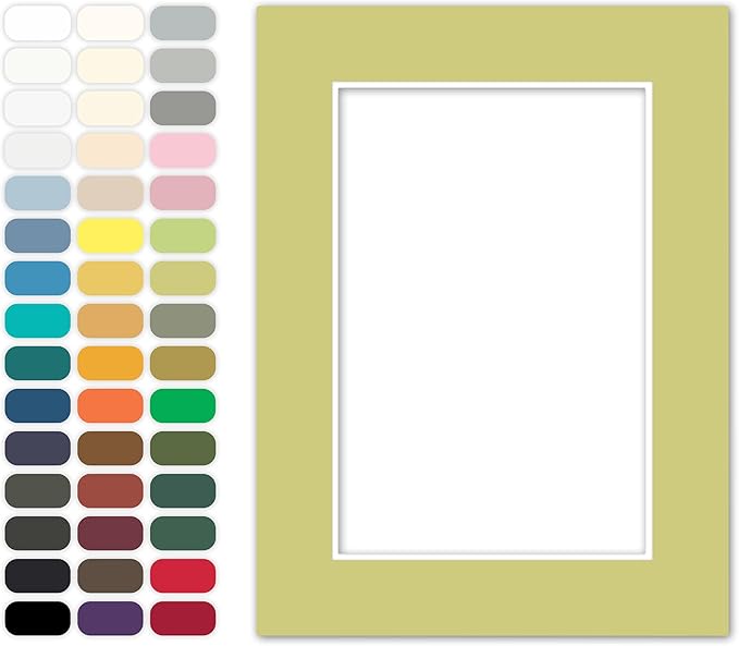 Poster Master Pale Green Matboard – 4-Ply Acid-Free Picture Mat Board by PosterMaster