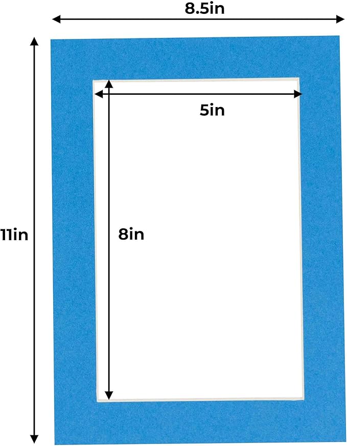 5.5x8.5 Mat for 8.5x11 Frame - Image 3