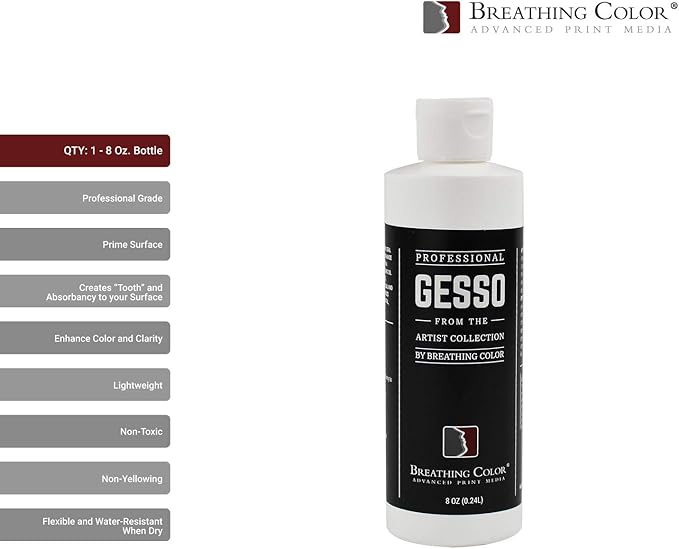 White Gesso Canvas Primer Bundle 8 oz. - Image 2