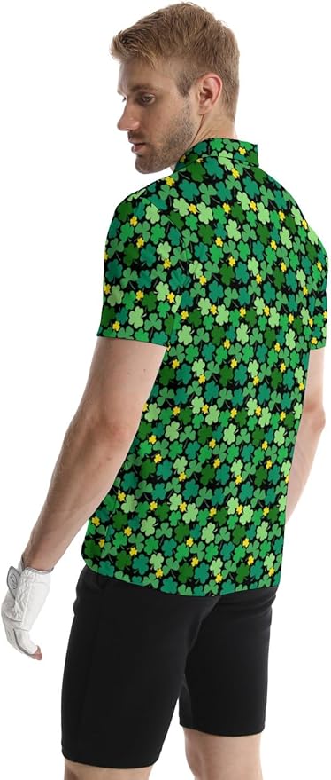 Mens Golf Shirts Golf Polo Shirts for Men Short Sleeve Polo Shirts Golf Gifts